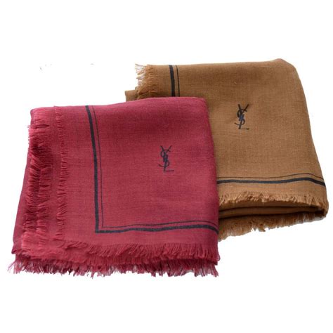 yves saint laurent wool & cashmere scarf review|ysl silk scarf.